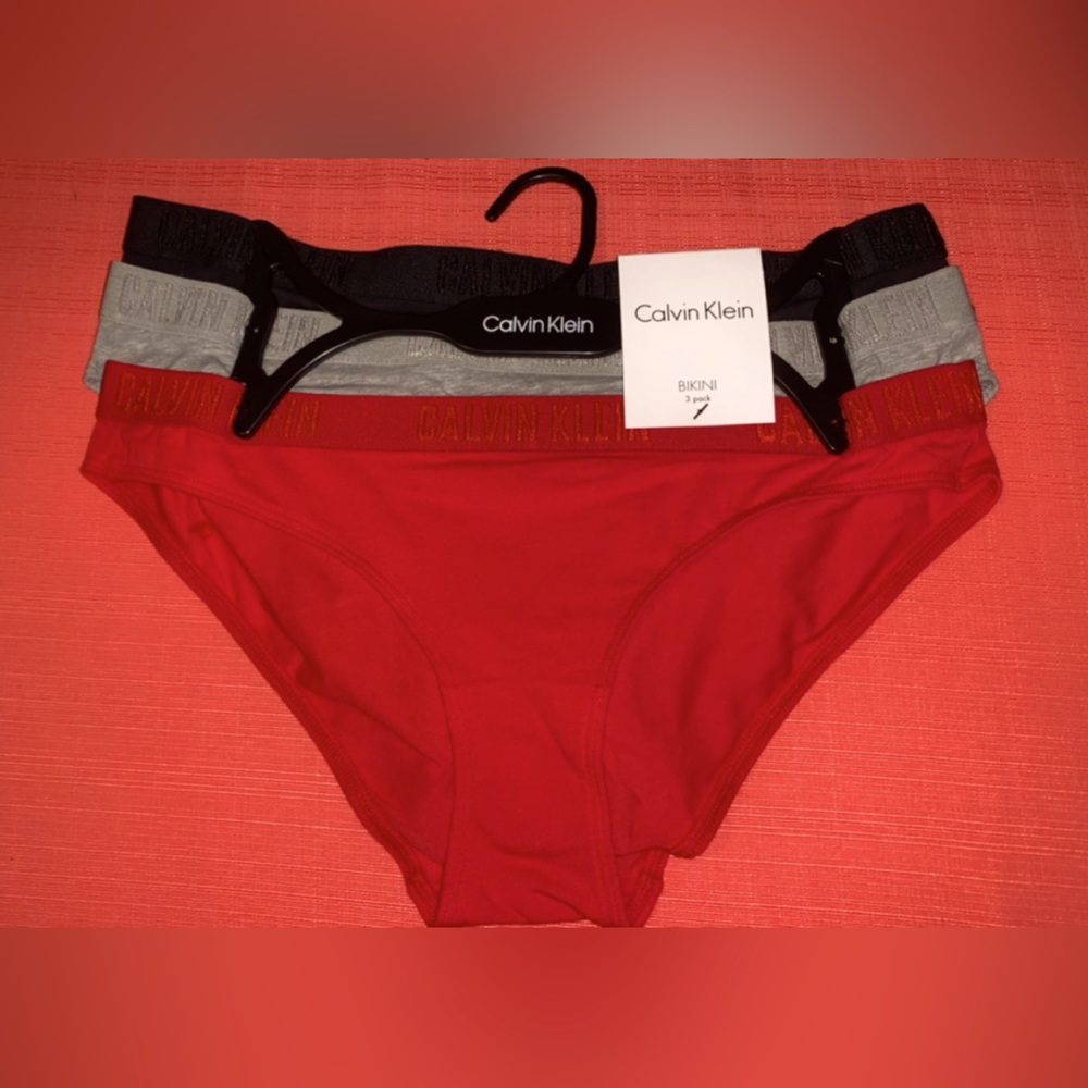 3 pack Calvin Klein bikini underwear bundle